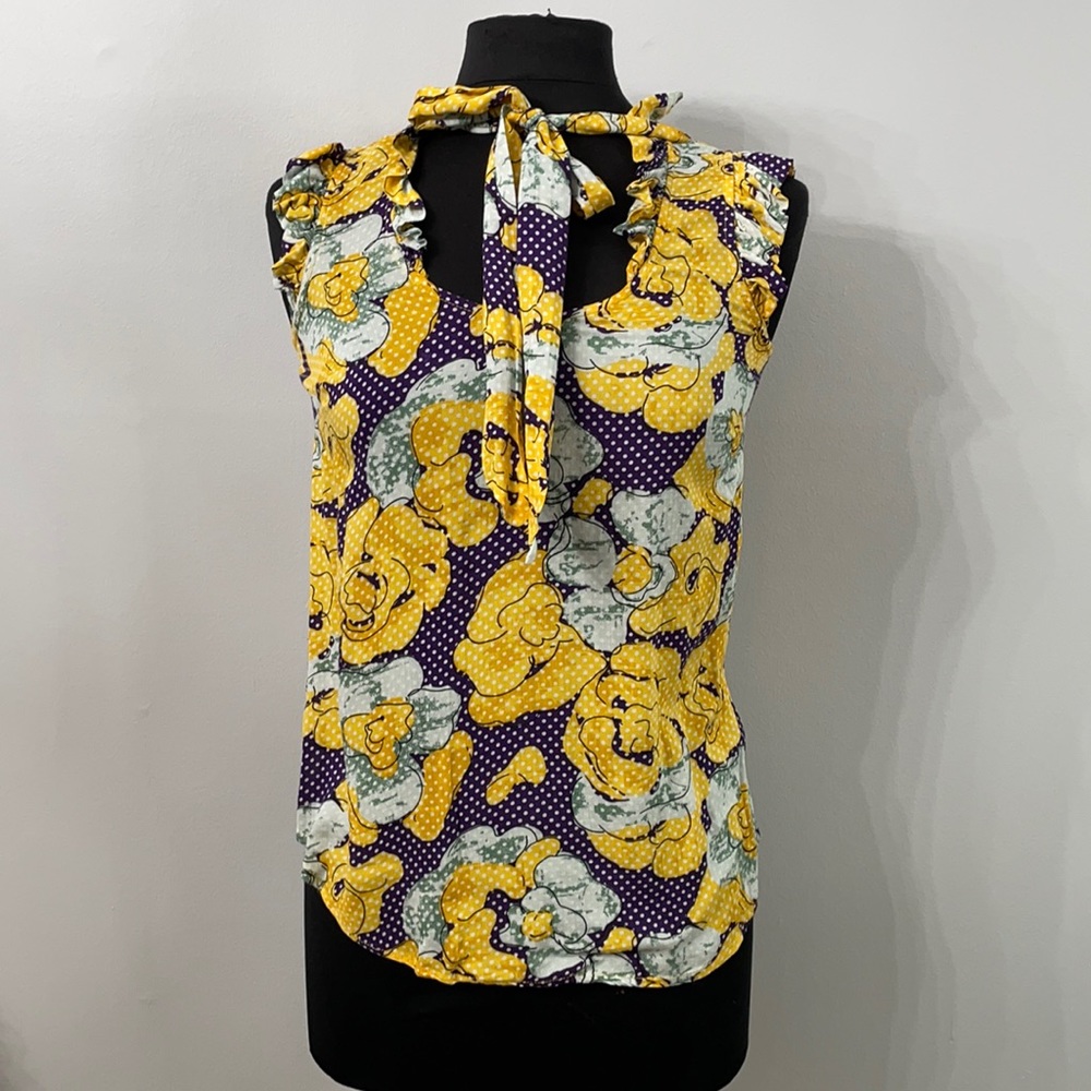 Anthropologie Women’s size 0 printed top